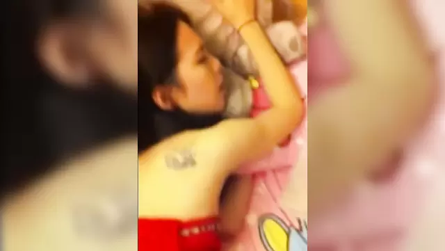 Hairy Asian babe squirts between her legs